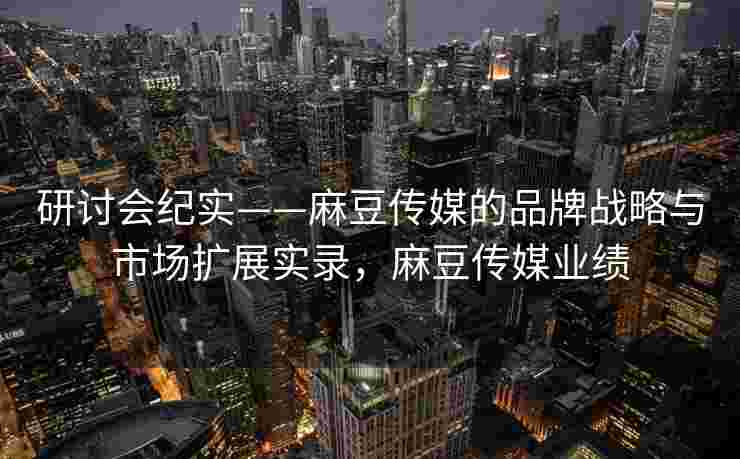 研讨会纪实——麻豆传媒的品牌战略与市场扩展实录，麻豆传媒业绩